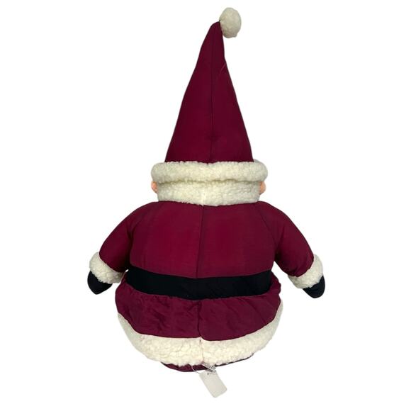 Santa Claus Vintage 90s Plush Nylon Parachute Gnome Red White Kirklands 20” - Picture 6 of 9